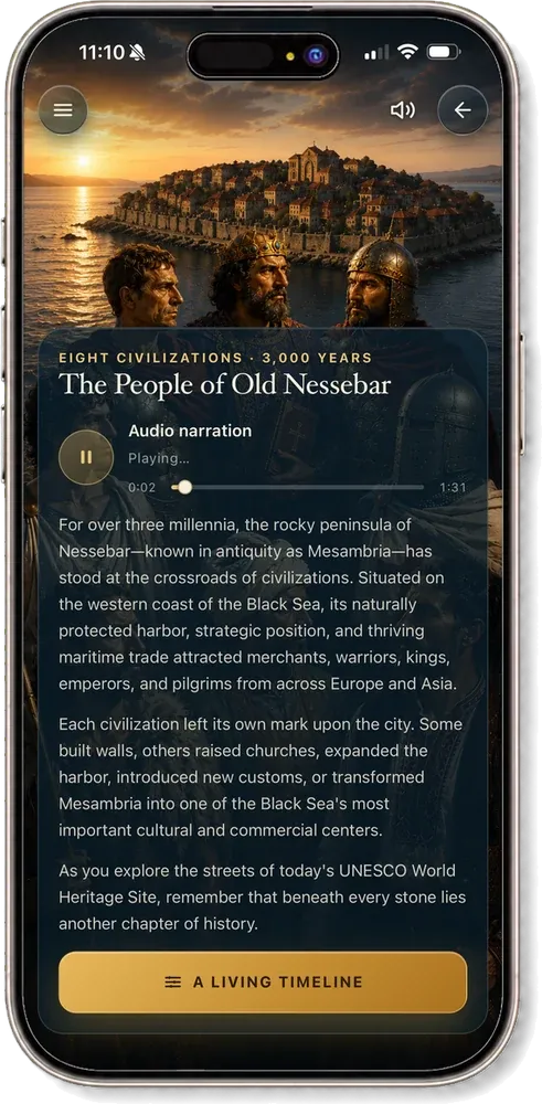 The People of Old Nessebar module, opening on the eight civilisations of the peninsula